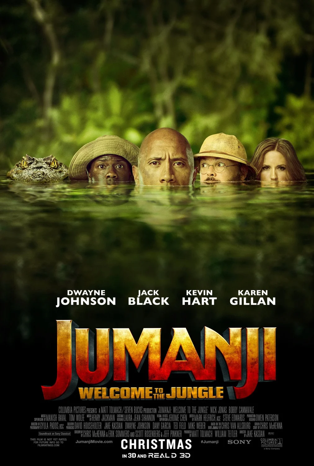 Four teenagers in detention discover an old video game console with a game they’ve never heard of. When they decide to play, they are immediately sucked into the jungle world of Jumanji in the bodies of their avatars. They’ll have to complete the adventure of their lives filled with fun, thrills and danger or be stuck in the game forever!