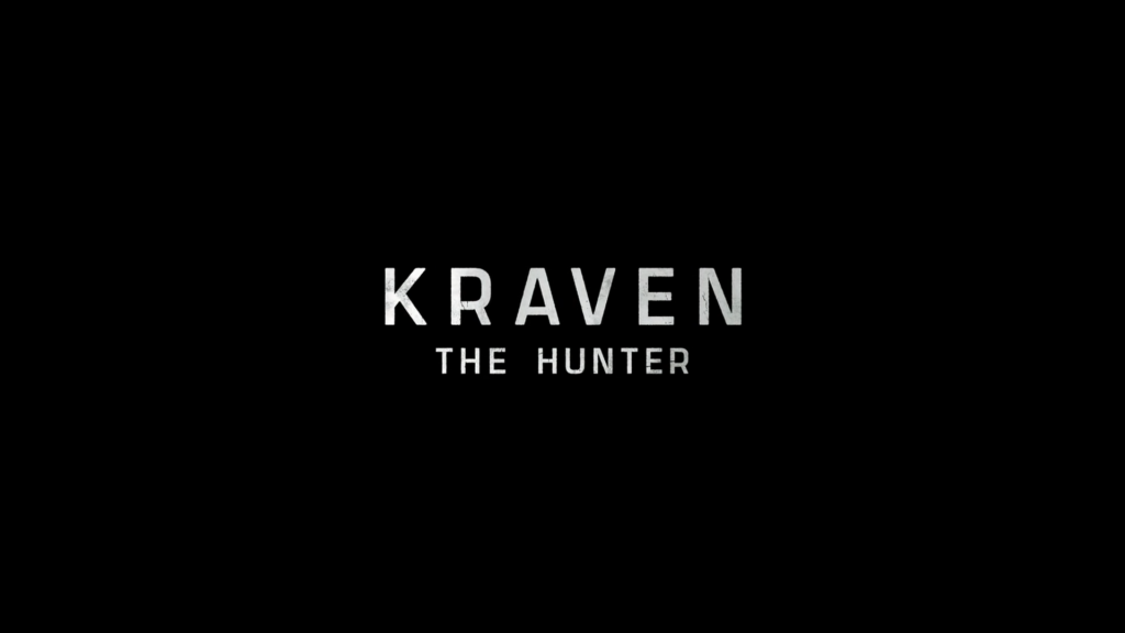 Kraven the hunter intro title